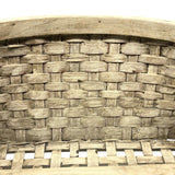 Gorgeous Large c. 1900 American Splint Basket in Best Old Paint (Inside and Out)