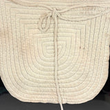 Tender and Minimalistically Satisfying Hand-quilted Baby Bib, Framed as Found