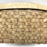 Gorgeous Large c. 1900 American Splint Basket in Best Old Paint (Inside and Out)