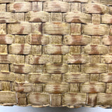 Gorgeous Large c. 1900 American Splint Basket in Best Old Paint (Inside and Out)