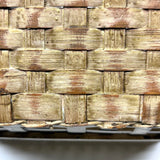 Gorgeous Large c. 1900 American Splint Basket in Best Old Paint (Inside and Out)