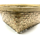 Gorgeous Large c. 1900 American Splint Basket in Best Old Paint (Inside and Out)