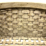 Gorgeous Large c. 1900 American Splint Basket in Best Old Paint (Inside and Out)