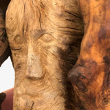 Man of the Wood, Great Old Dramatically Encircled Carved Burl Face