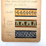 Ray Hayden's c. 1903 Pattern and Decoration Notebook with Lovely Hand-drawn Studies