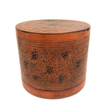 Beautiful Antique Burmese Lacquer Betel Box with Interior Tray