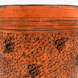 Beautiful Antique Burmese Lacquer Betel Box with Interior Tray