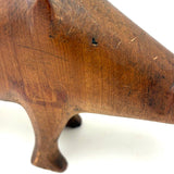 Strange Creature! Curiously Beautiful Presumed Mid-Century Hand-Carved Modernist Animal
