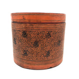 Beautiful Antique Burmese Lacquer Betel Box with Interior Tray