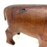 Strange Creature! Curiously Beautiful Presumed Mid-Century Hand-Carved Modernist Animal