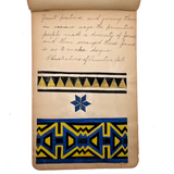 Ray Hayden's c. 1903 Pattern and Decoration Notebook with Lovely Hand-drawn Studies