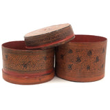 Beautiful Antique Burmese Lacquer Betel Box with Interior Tray