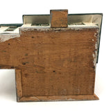 Grand Little White and Green House with Eaves, Porches and Pillars