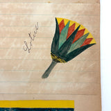 Ray Hayden's c. 1903 Pattern and Decoration Notebook with Lovely Hand-drawn Studies