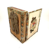 Romeo Y Julieta, Betty Heredia Snyder Rees Sculpted Clay Lovers On Cigar Box