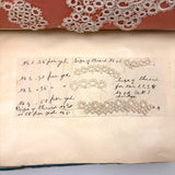 SOLD Elizabeth Spurgin's Best and Most Singular Old Lace and Crochet Samples Book I've Ever Seen!