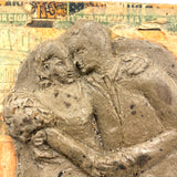 Romeo Y Julieta, Betty Heredia Snyder Rees Sculpted Clay Lovers On Cigar Box