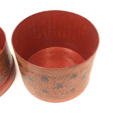 Beautiful Antique Burmese Lacquer Betel Box with Interior Tray