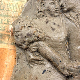 Romeo Y Julieta, Betty Heredia Snyder Rees Sculpted Clay Lovers On Cigar Box