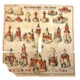 Small Early Richter Stone Anchor Blocks Set with Original (Well Worn) Inserts