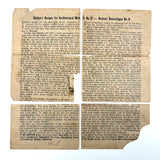 Small Early Richter Stone Anchor Blocks Set with Original (Well Worn) Inserts