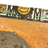 Romeo Y Julieta, Betty Heredia Snyder Rees Sculpted Clay Lovers On Cigar Box