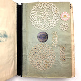 SOLD Elizabeth Spurgin's Best and Most Singular Old Lace and Crochet Samples Book I've Ever Seen!