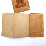 Small Early Richter Stone Anchor Blocks Set with Original (Well Worn) Inserts