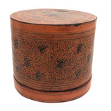 Beautiful Antique Burmese Lacquer Betel Box with Interior Tray