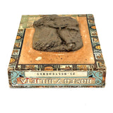 Romeo Y Julieta, Betty Heredia Snyder Rees Sculpted Clay Lovers On Cigar Box