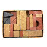 Small Early Richter Stone Anchor Blocks Set with Original (Well Worn) Inserts