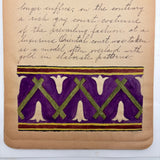 Ray Hayden's c. 1903 Pattern and Decoration Notebook with Lovely Hand-drawn Studies