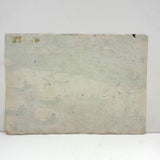 Yellow Roofs, Blue Boat, Tshibanda Muayabu Mid 20th C. Presumed Congolese Folk Art Tempera Painting