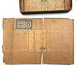 Small Early Richter Stone Anchor Blocks Set with Original (Well Worn) Inserts