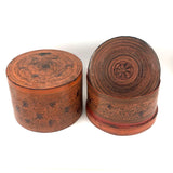 Beautiful Antique Burmese Lacquer Betel Box with Interior Tray