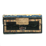 Louis Kirk's 1860 Leather and Hand-marbled Bill Holder with Month + Alphabet + Sundries Tabs