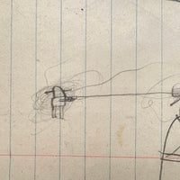 Excellent Double-sided Kid Drawing #1 (Dinosaur?)