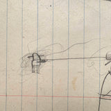 Excellent Double-sided Kid Drawing #1 (Dinosaur?)