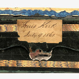 Louis Kirk's 1860 Leather and Hand-marbled Bill Holder with Month + Alphabet + Sundries Tabs