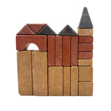 Small Early Richter Stone Anchor Blocks Set with Original (Well Worn) Inserts