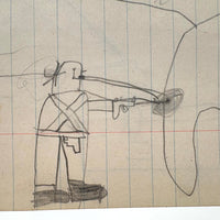 Excellent Double-sided Kid Drawing #1 (Dinosaur?)