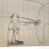 Excellent Double-sided Kid Drawing #1 (Dinosaur?)