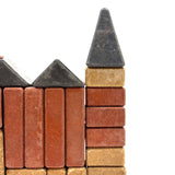 Small Early Richter Stone Anchor Blocks Set with Original (Well Worn) Inserts