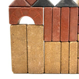 Small Early Richter Stone Anchor Blocks Set with Original (Well Worn) Inserts