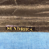 Louis Kirk's 1860 Leather and Hand-marbled Bill Holder with Month + Alphabet + Sundries Tabs