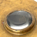 Cool Vintage Brass Tobacco/Tinder Box with Magnifying Lens (for Fire Starting)