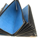 Louis Kirk's 1860 Leather and Hand-marbled Bill Holder with Month + Alphabet + Sundries Tabs