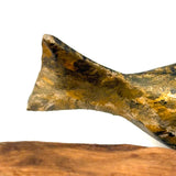 Charming c. 1950s Maine Folk Art Carved and Painted Ruffled Grouse