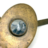 Cool Vintage Brass Tobacco/Tinder Box with Magnifying Lens (for Fire Starting)