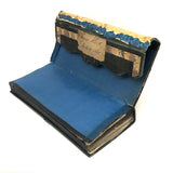 Louis Kirk's 1860 Leather and Hand-marbled Bill Holder with Month + Alphabet + Sundries Tabs